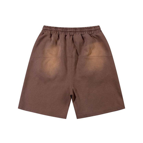 OEM shorts | Brown wash shorts | Solid color shorts | Daily casual style | Custom Logo | 100% Cotton