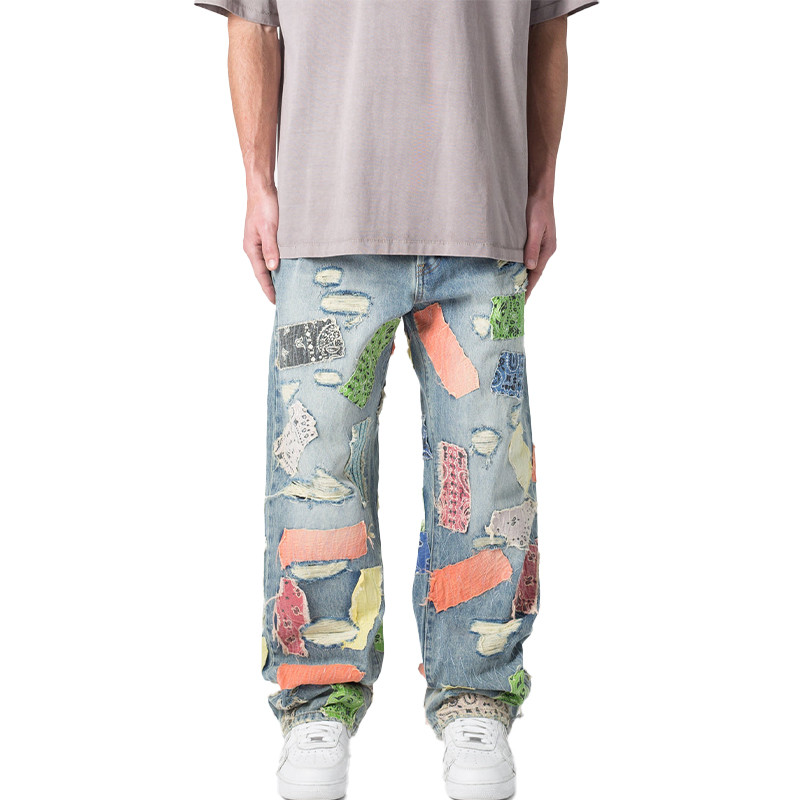 OEM patchwork pants