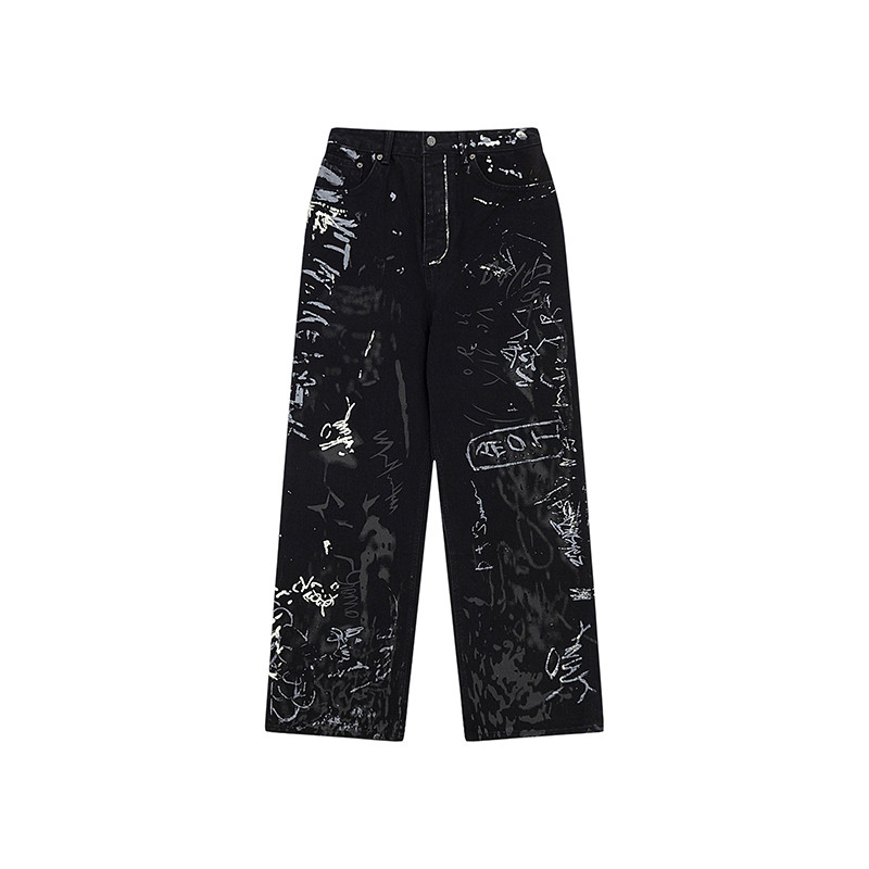 OEM irregular graffiti pants