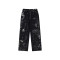 OEM pants | Graffiti denim pants | Irregular graffiti pants | Street skateboarding graffiti printed