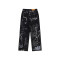 OEM pants | Graffiti denim pants | Irregular graffiti pants | Street skateboarding graffiti printed