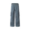 OEM pants | Vintage oversized denim pants | Striped denim pants | Multi-pocket pants | Minimalist