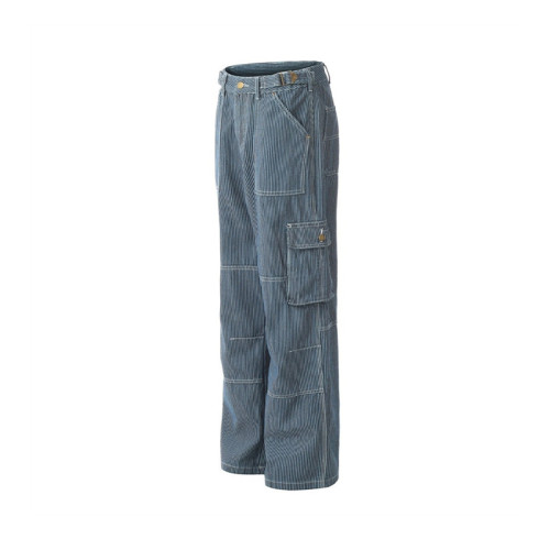 OEM pants | Vintage oversized denim pants | Striped denim pants | Multi-pocket pants | Minimalist