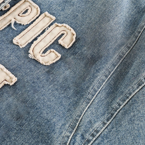 OEM jackets | Blue denim jacket | Wash vintage denim jacket | Embroidered jacket | Patchwork jacket