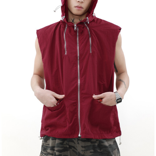 OEM jackets | Fashion sleeveless hooded jacket | Sports jackets | Breathable and quick-drying jacket