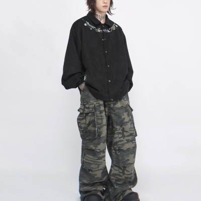 Oem jacket | Fashion floral patterns jackets | Colorful floral embroidered jacket | Vintage jackets