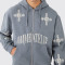 Oem jacket | Gray casual hooded jacket | Oversized jacket | Embroidered jackets | Sports suit