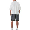 OEM shorts | Black and white striped shorts | Quick-drying athletic shorts | Loose straight shorts