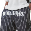 OEM shorts | Black and white striped shorts | Quick-drying athletic shorts | Loose straight shorts