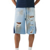 OEM shorts | Light blue denim shorts | Print shorts | Ripped shorts | Wash shorts | Patchwork shorts