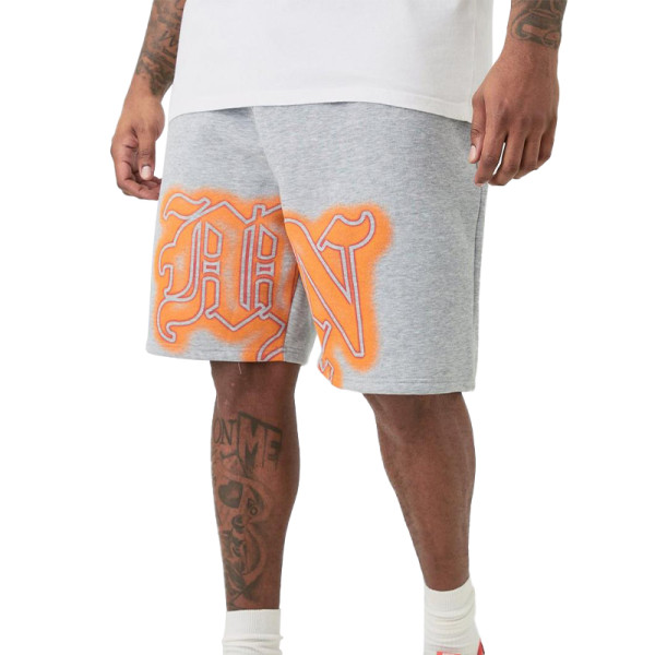 OEM shorts | Screen printed shorts | Gray sports shorts | High-stretch skateboard graffiti shorts