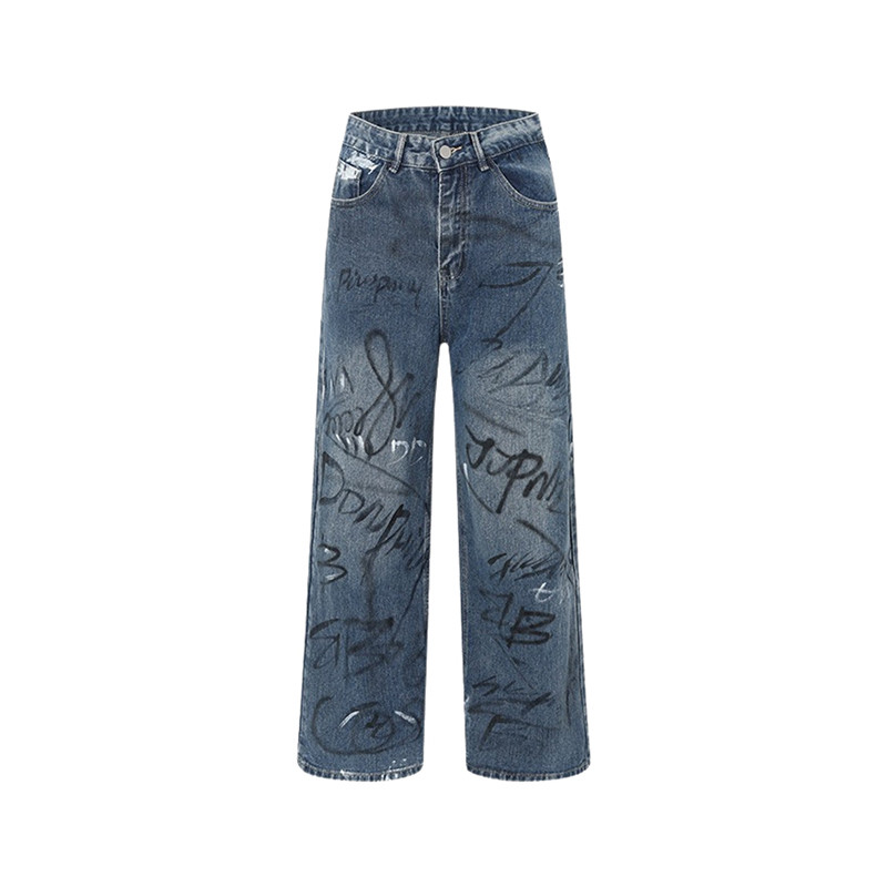 OEM irregular graffiti pants