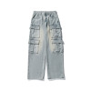 OEM pants | Men's multi-pocketed cargo pants | Casual washed pants | Plus size pants | Denim pants