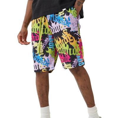 OEM shorts | Multi-coloured patterned printed shorts | Polyester sports shorts | Skateboard shorts