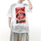 OEM t-shirt | Red lips graphic printed t-shirt | Gradient t-shirt | Men's summer oversized t-shirts