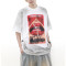 OEM t-shirt | Red lips graphic printed t-shirt | Gradient t-shirt | Men's summer oversized t-shirts