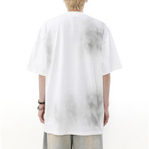 OEM t-shirt | Red lips graphic printed t-shirt | Gradient t-shirt | Men's summer oversized t-shirts