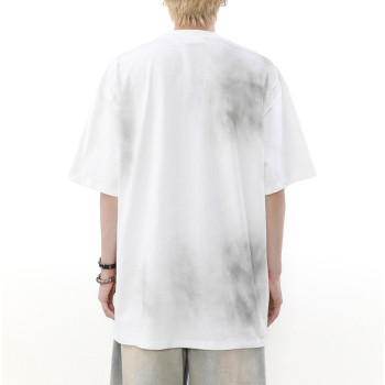 OEM t-shirt | Red lips graphic printed t-shirt | Gradient t-shirt | Men's summer oversized t-shirts