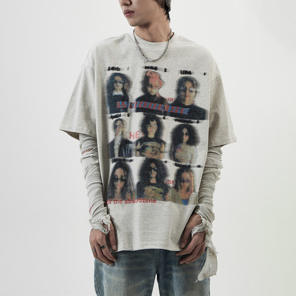 OEM T-shirt | Personalized portrait t-shirt | Streetwear style printed t-shirt | Soft cotton t-shirt