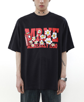 OEM T-shirt | Colorful graphic t-shirt | Floral printed t-shirt | Men's summer oversized t-shirt