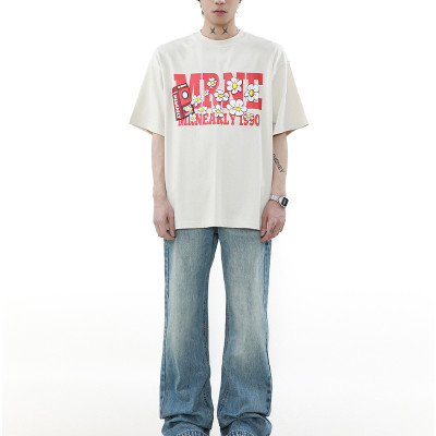 OEM T-shirt | Colorful graphic t-shirt | Floral printed t-shirt | Men's summer oversized t-shirt