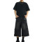Oem shorts | Multi-pocket denim shorts | Street style straight shorts | Washed vintage patch shorts