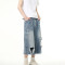 OEM shorts | Street ripped shorts | Personality trend graffiti shorts | Vintage washed denim shorts