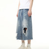 OEM shorts | Street ripped shorts | Personality trend graffiti shorts | Vintage washed denim shorts