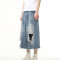 OEM shorts | Street ripped shorts | Personality trend graffiti shorts | Vintage washed denim shorts