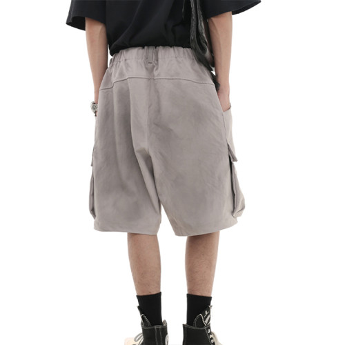 OEM shorts | Taro purple multi-pocket shorts | Quick-dry function shorts | Washed woven cargo shorts