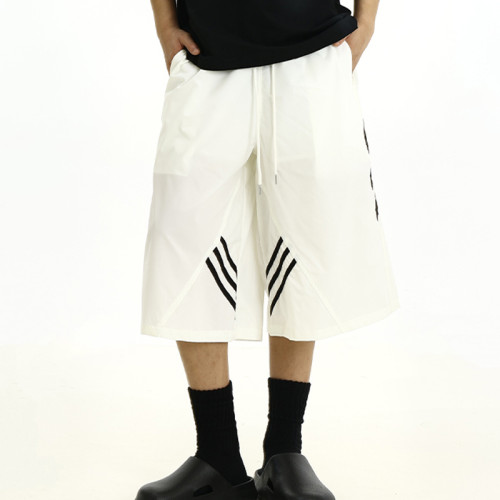 OEM shorts | Men's casual sports shorts | Quick-dry polyester shorts | Oversized drawstring shorts