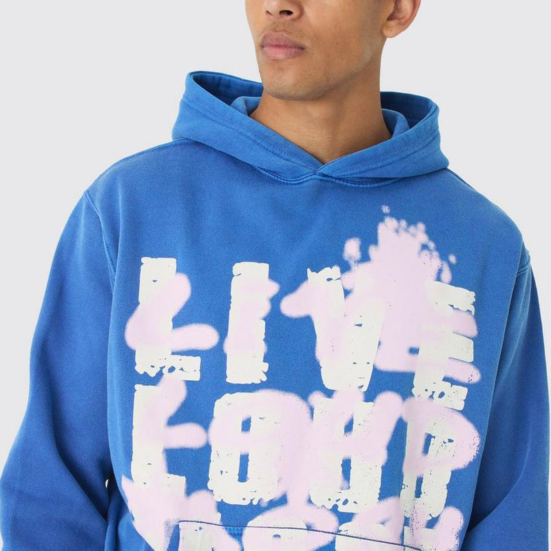 Custom blue hoodies