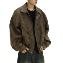 OEM jacket | Fall leather jacket | Men retro jacket | Slim handsome jacket | Locomotive short jacket