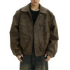 OEM jacket | Fall leather jacket | Men retro jacket | Slim handsome jacket | Locomotive short jacket
