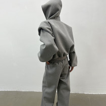 OEM jacket | Oversized hooded jacket | Minimalist same color sports jacket suit | 100% Cotton jacket