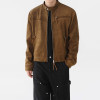 OEM jacket | Brown suede jacket | Stand-up zipper jacket | Motorcycle jacket | High quality jacket