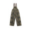 OEM pants | Dark brown leopard print pants | Multi-pocket pants | Mens street suspenders denim pants