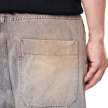 OEM pants | Multi-pockets cargo pants | Men's plus size denim straight pants | Make old washed pants
