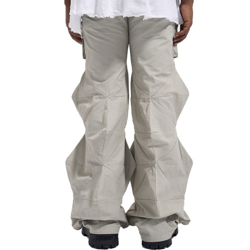 OEM pants | Lantern style pants | Men's stacked pants | Creative fashion street oversized pants