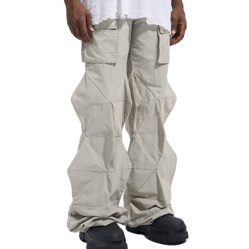 OEM pants | Lantern style pants | Men's stacked pants | Creative fashion street oversized pants