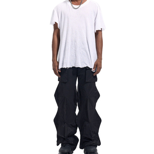 OEM pants | Lantern style pants | Men's stacked pants | Creative fashion street oversized pants