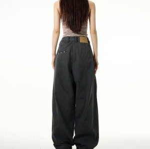 OEM pants | Men's oversized denim pants | Versatile straight pants | Minimalist pants | 300gsm pants