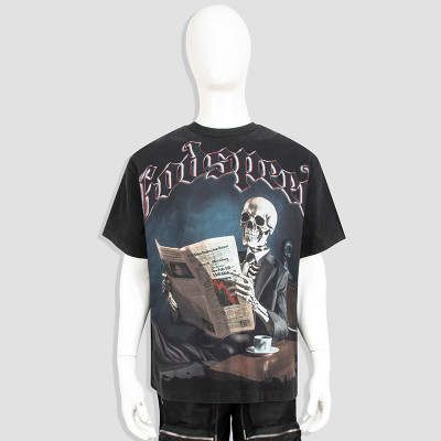 T-shirts manufacturer | Mens summer new style t-shirt | Skull printed t-shirt | 100% cotton t-shirts