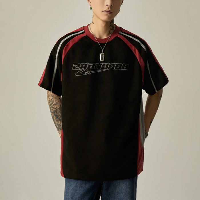 T-shirts manufacturer | Mens summer t-shirts | Embroidery t-shirts | Fashion sports striped t-shirts