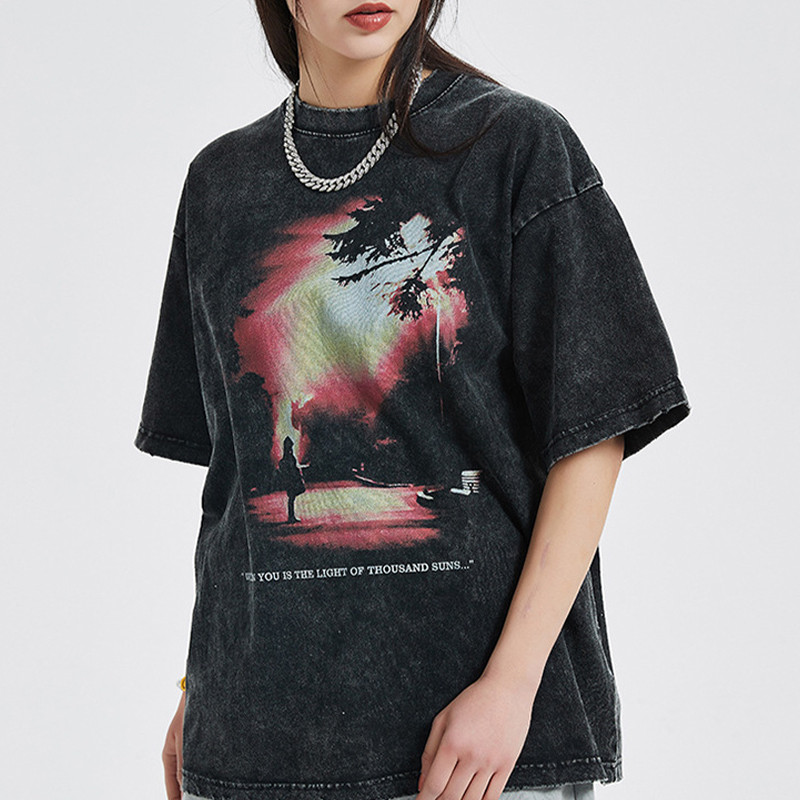 Mens washed t-shirts factory