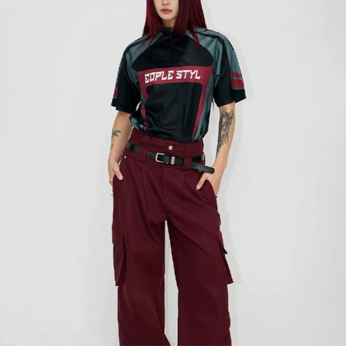 T-shirts manufacturer | Outdoor sports tops | Colorblock soccer gym t-shirt | Summer printed t-shirt