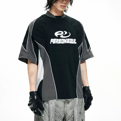 Patchwork jersey | Summer fashion sports t-shirts | High quality embroidery | Streetwear supplier