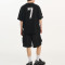 Couple unisex loose sports t-shirt | Black world soccer cup jersey t-shirt | Streetwear manufacturer