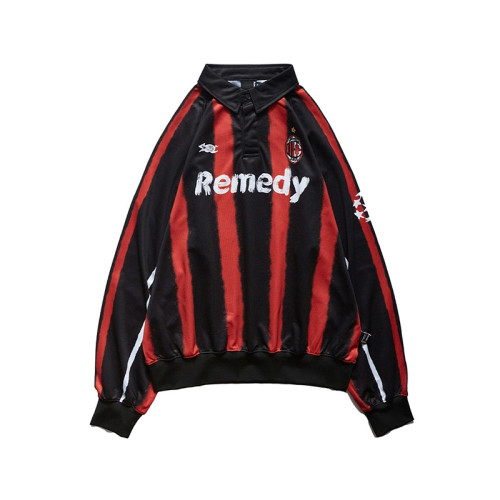 Colorblocked striped jersey | Unisex mesh long sleeve | Custom printed logo | Streetwear supplier