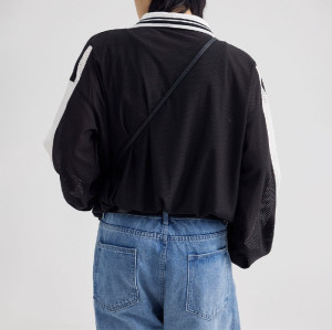 Long sleeve mesh jersey | High-quality digital print | Loose lapel collar polo | Streetwear supplier
